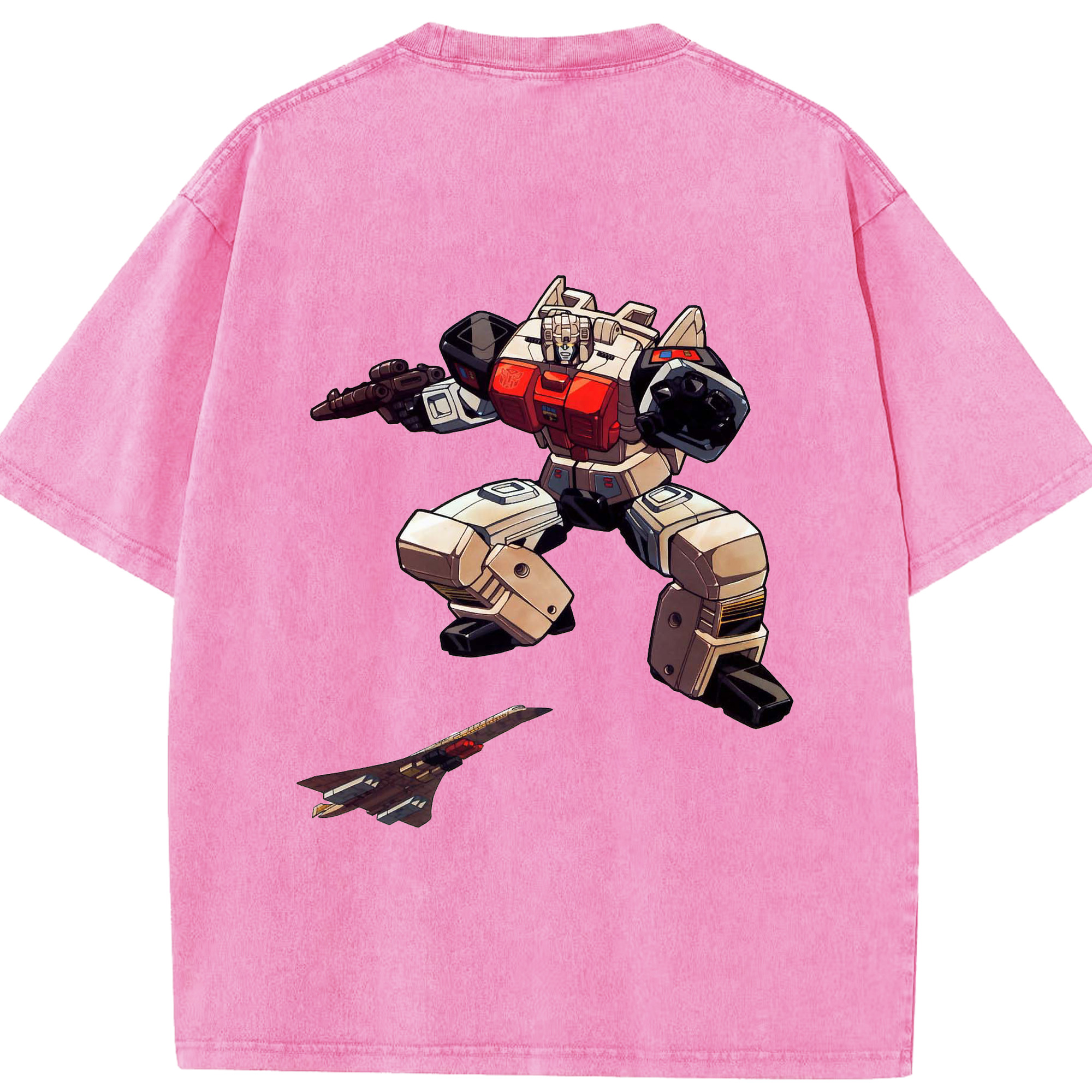 （画像用）  綿100% ヴィンテージ風 半袖Tシャツ（背面プリント）